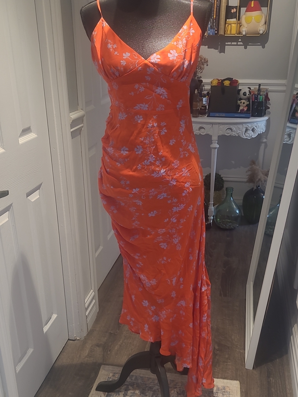 NICHOLAS Poppy Floral 100% Silk Slip Dress